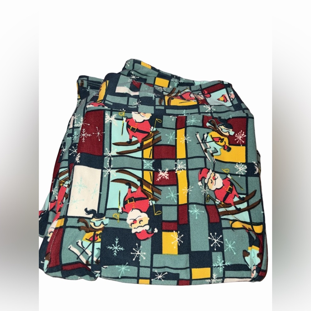🏝️🎉LuLaRoe TC2 Pre-Owned Santa Christmas Holiday Leggings